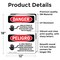 Signmission Electrical Panel Keep Clear Bilingual Danger Sign, Vinyl Decal, 12in W x 18in L, 2PK OS-2PACK-DS-D-1218-VS-1030 - alternate 2